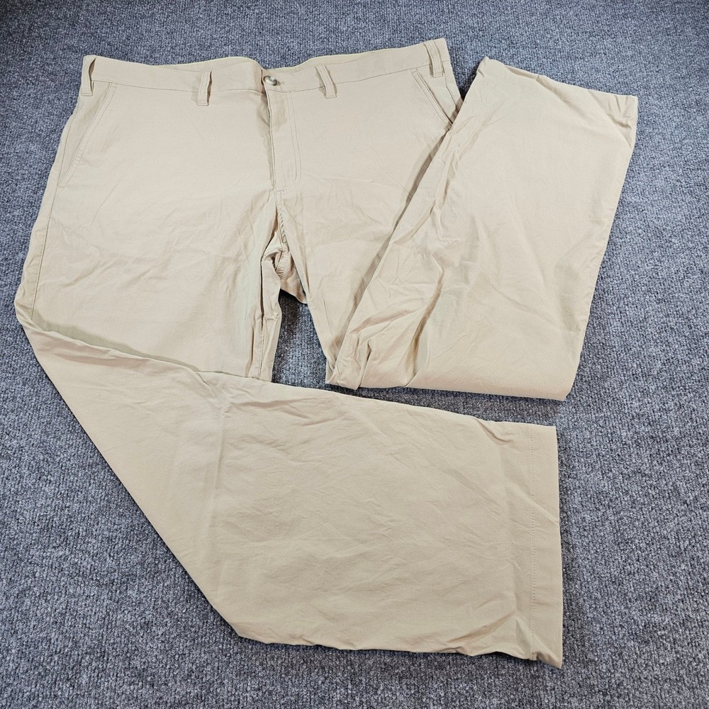 Eddie Bauer Travex Mens Horizon Guide Beige Chino Stretch 40x28 (40x30 Tag) Pant
